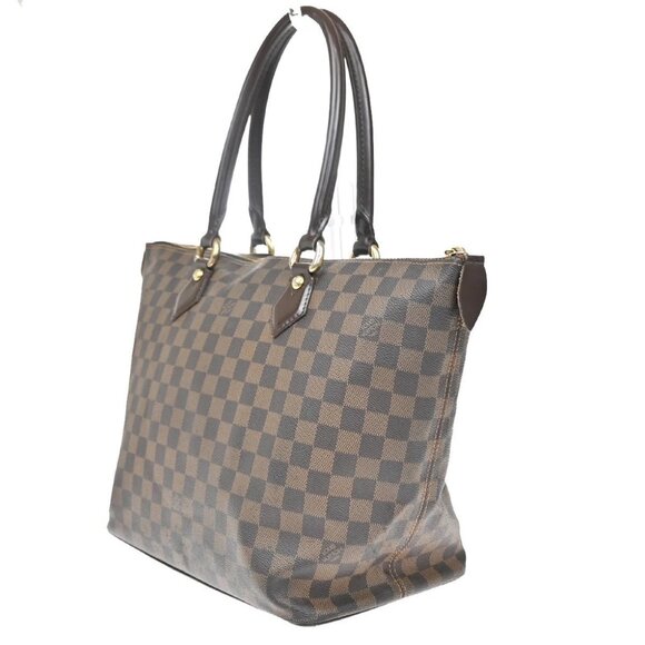 LOUIS VUITTON Saleya MM Shoulder Bag Damier Ebene Leather Brown N51182 72KB177 - Picture 8 of 16